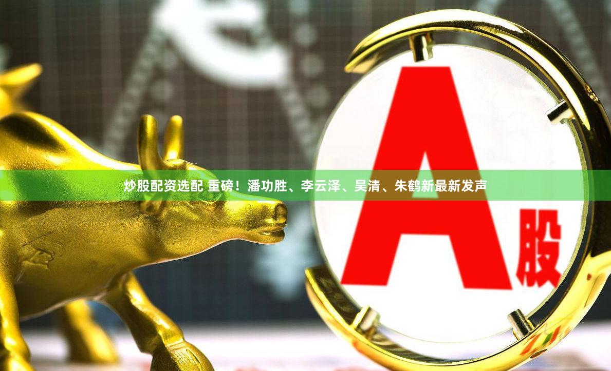 炒股配资选配 重磅！潘功胜、李云泽、吴清、朱鹤新最新发声
