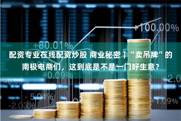 配资专业在线配资炒股 商业秘密｜“卖吊牌”的南极电商们，这到底是不是一门好生意？