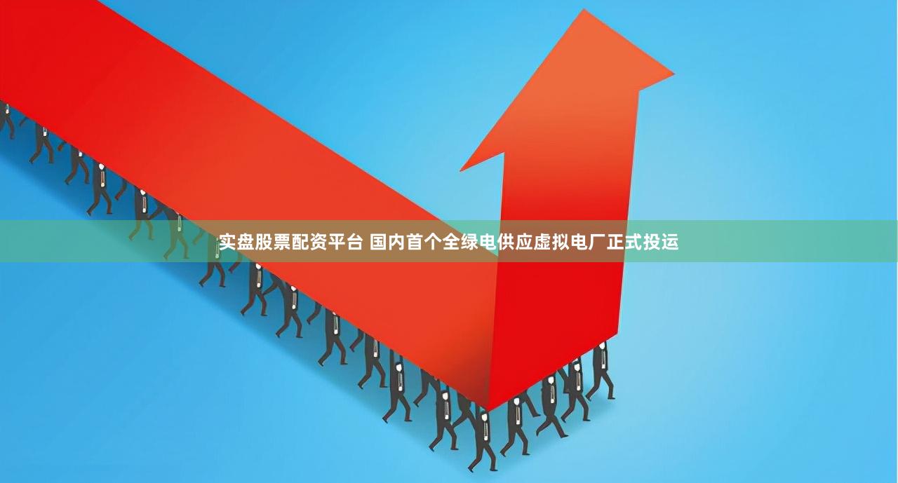 实盘股票配资平台 国内首个全绿电供应虚拟电厂正式投运