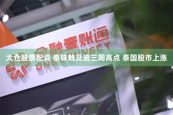 太仓股票配资 泰铢触及逾三周高点 泰国股市上涨