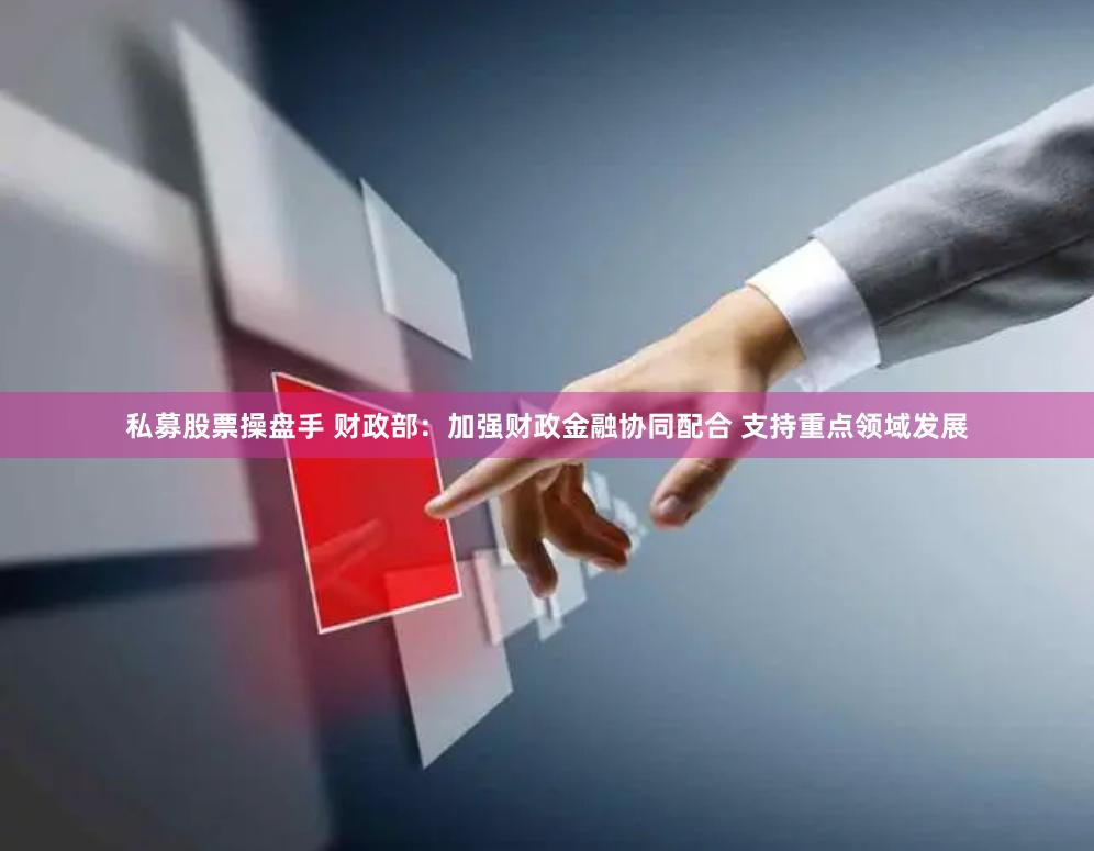 私募股票操盘手 财政部：加强财政金融协同配合 支持重点领域发展