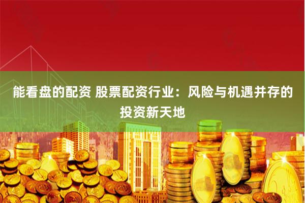 能看盘的配资 股票配资行业：风险与机遇并存的投资新天地